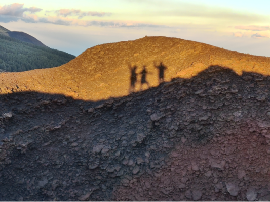 Tramonto sull Etna